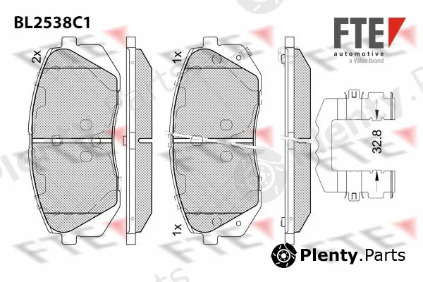 FTE 9011089 — Brake Pad Set, disc brake