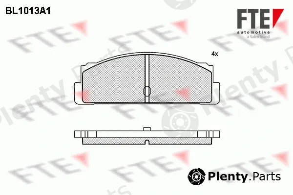 FTE 9010006 — Brake Pad Set, disc brake