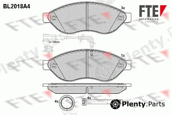 FTE 9010604 — Brake Pad Set, disc brake