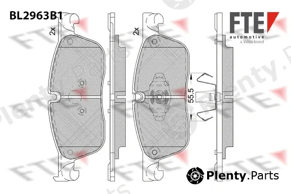 FTE 9011207 — Brake Pad Set, disc brake