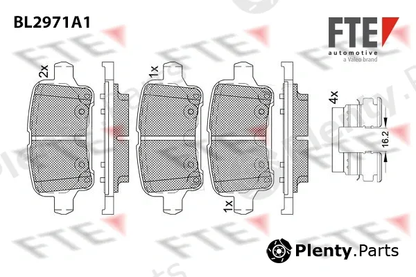 FTE BL2971A1 — Brake Pad Set, disc brake