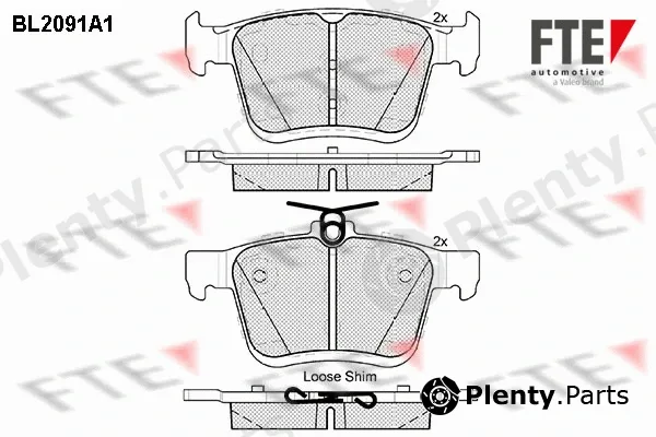 FTE 9010676 — Brake Pad Set, disc brake