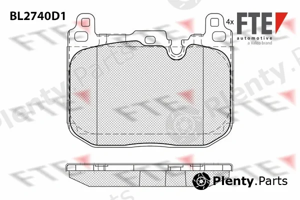 FTE 9011093 — Brake Pad Set, disc brake