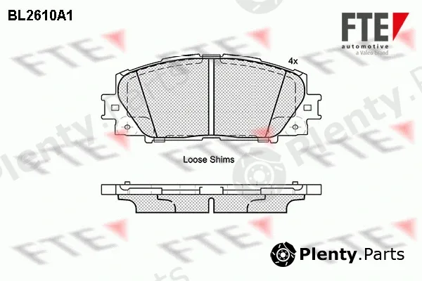 FTE 9010857 — Brake Pad Set, disc brake