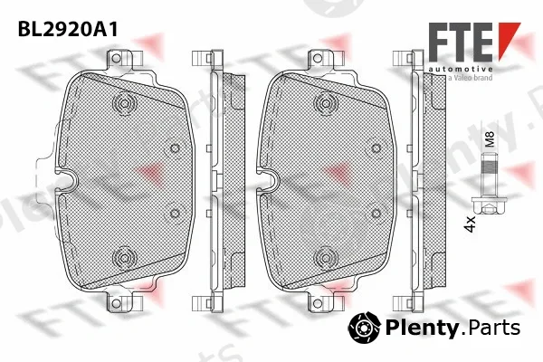 FTE BL2920A1 — Brake Pad Set, disc brake