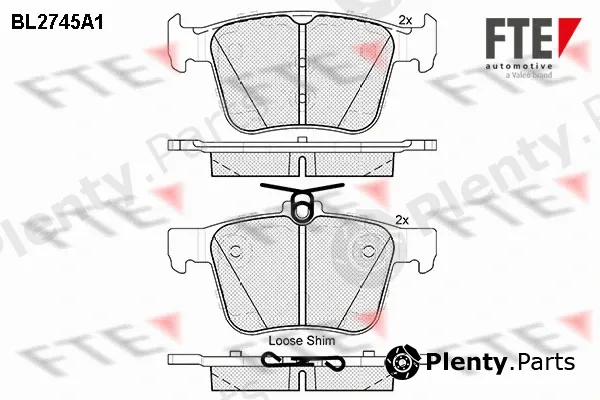 FTE 9010957 — Brake Pad Set, disc brake