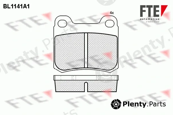 FTE BL1141A1 — Brake Pad Set, disc brake