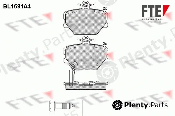 FTE 9010302 — Brake Pad Set, disc brake