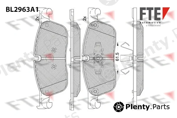 FTE 9011206 — Brake Pad Set, disc brake