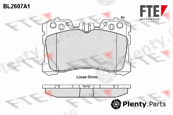 FTE BL2607A1 — Brake Pad Set, disc brake
