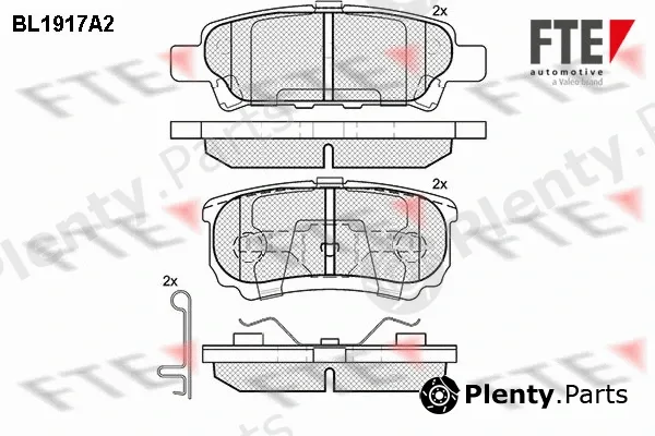 FTE 9010506 — Brake Pad Set, disc brake