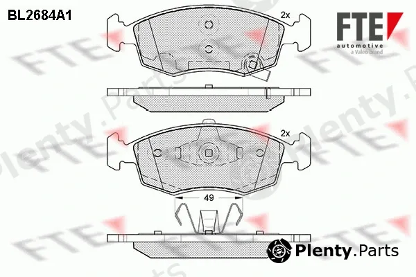 FTE 9010914 — Brake Pad Set, disc brake