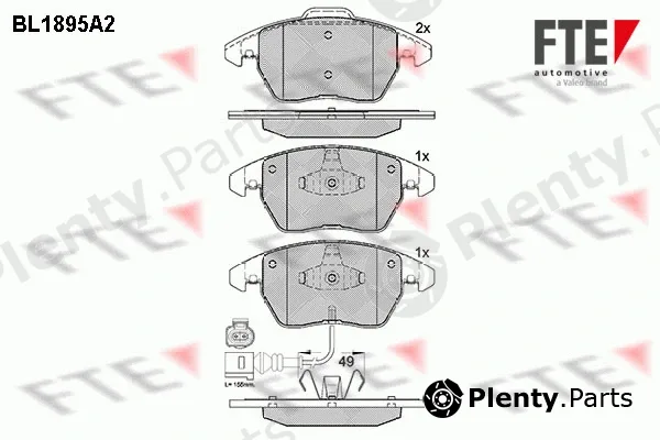 FTE 9010483 — Brake Pad Set, disc brake
