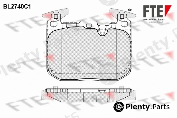 FTE BL2740C1 — Brake Pad Set, disc brake