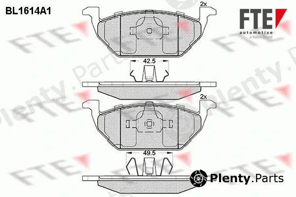 FTE 9010249 — Brake Pad Set, disc brake