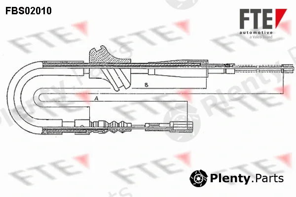 FTE FBS02010 — Cable Pull, parking brake