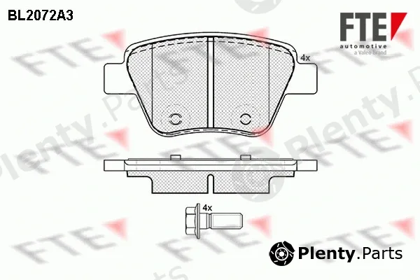 FTE 9010656 — Brake Pad Set, disc brake