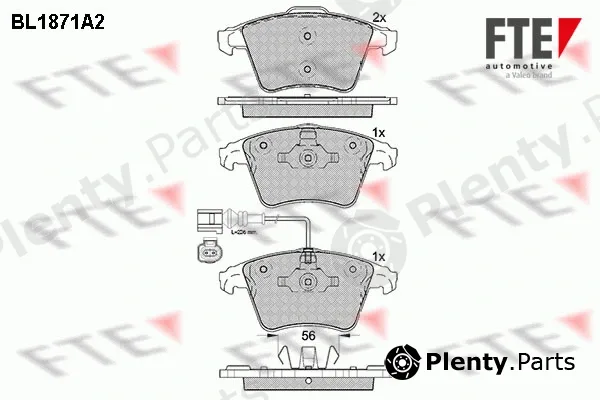 FTE 9010451 — Brake Pad Set, disc brake
