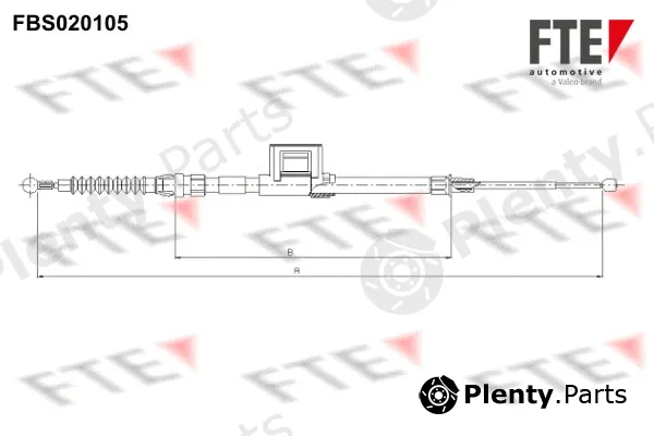 FTE FBS020105 — Cable Pull, parking brake
