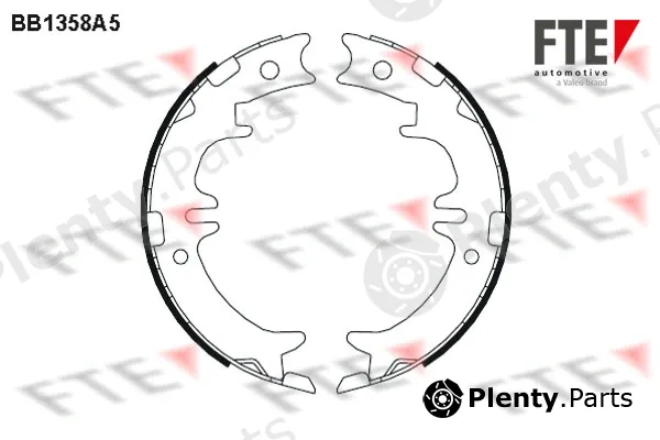 FTE 9100106 — Brake Shoe Set, parking brake