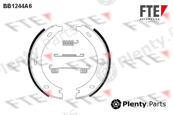 FTE BB1244A6 — Brake Shoe Set, parking brake