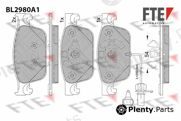 FTE 9011226 — Brake Pad Set, disc brake