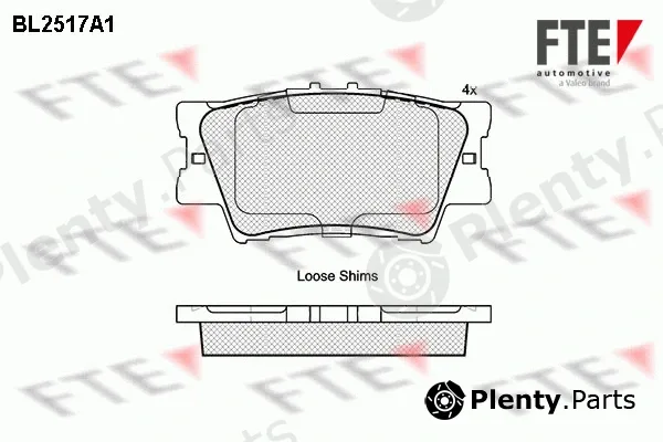 FTE 9010775 — Brake Pad Set, disc brake