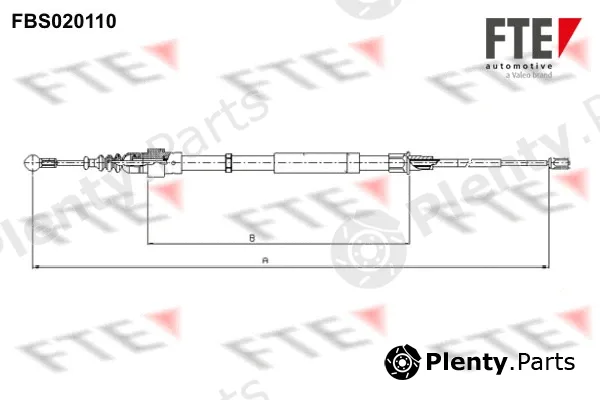 FTE FBS020110 — Cable Pull, parking brake