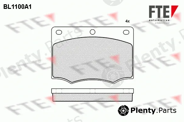 FTE BL1100A1 — Brake Pad Set, disc brake