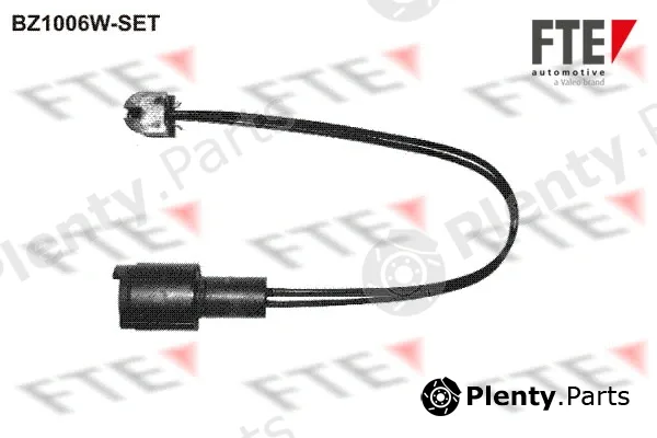 FTE BZ1006W-SET — Warning Contact, brake pad wear