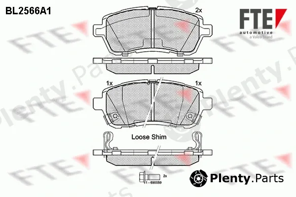 FTE 9010817 — Brake Pad Set, disc brake