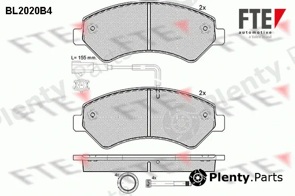 FTE 9010607 — Brake Pad Set, disc brake