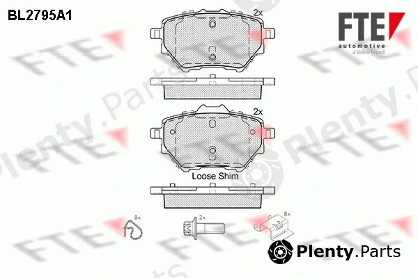 FTE 9010988 — Brake Pad Set, disc brake