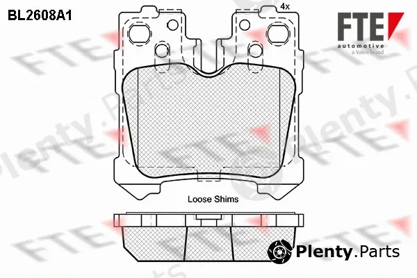 FTE BL2608A1 — Brake Pad Set, disc brake