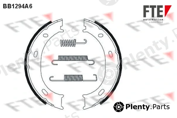 FTE BB1294A6 — Brake Shoe Set, parking brake