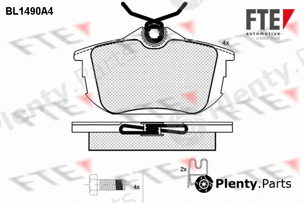 FTE 9010221 — Brake Pad Set, disc brake