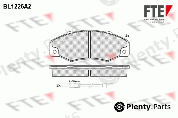 FTE BL1226A2 — Brake Pad Set, disc brake