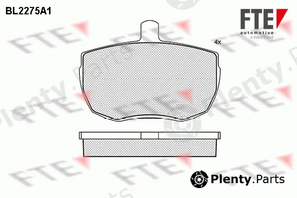 FTE BL2275A1 — Brake Pad Set, disc brake