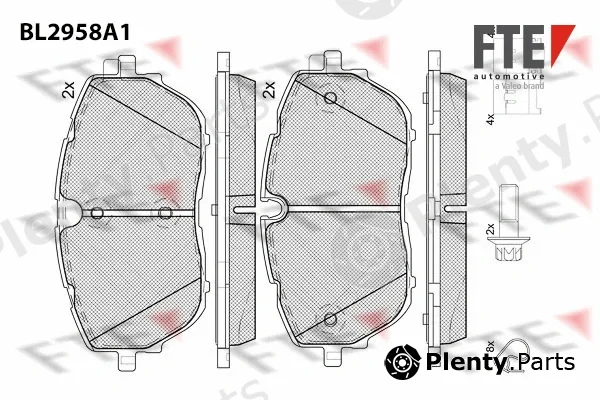 FTE 9011201 — Brake Pad Set, disc brake