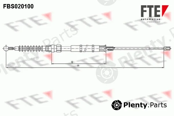 FTE FBS020100 — Cable Pull, parking brake