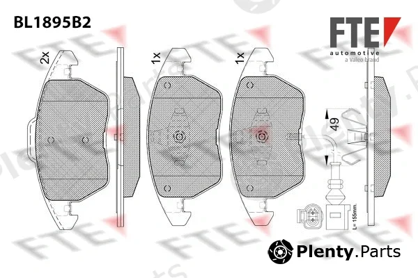 FTE 9011086 — Brake Pad Set, disc brake