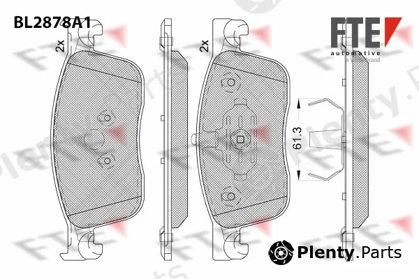 FTE 9011118 — Brake Pad Set, disc brake