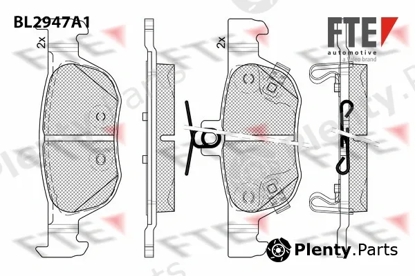 FTE BL2947A1 — Brake Pad Set, disc brake