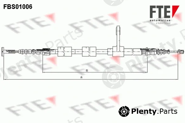 FTE FBS01006 — Cable Pull, parking brake
