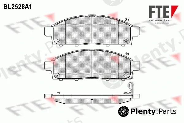 FTE 9010782 — Brake Pad Set, disc brake