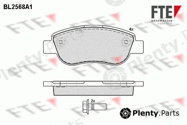 FTE 9010820 — Brake Pad Set, disc brake