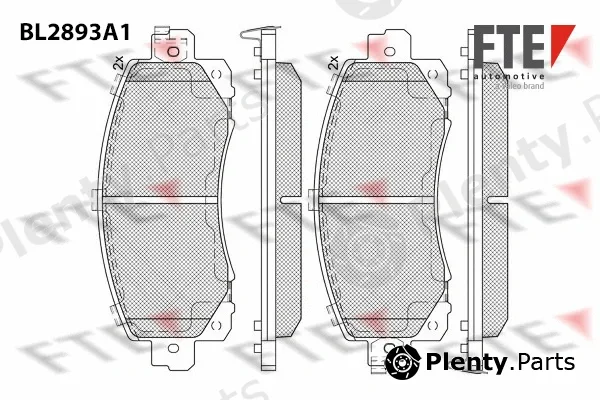 FTE 9011133 — Brake Pad Set, disc brake