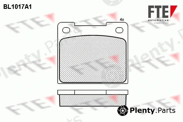 FTE BL1017A1 — Brake Pad Set, disc brake