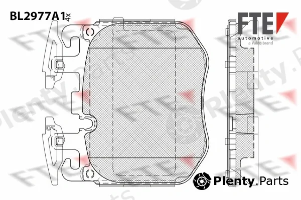 FTE BL2977A1 — Brake Pad Set, disc brake