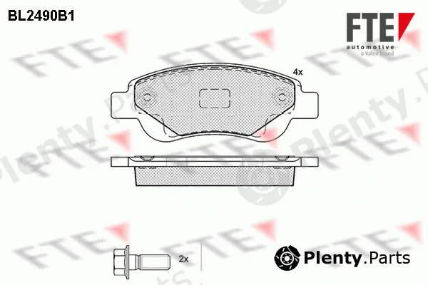 FTE 9010763 — Brake Pad Set, disc brake